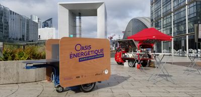 L’Oasis Café, production d’énergie mobile