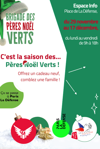 Affiche Pères Noël Verts 2020 (c) Secours Populaire Français