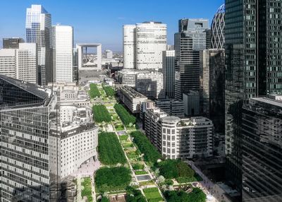 Vue du futur parc de Paris La Défense