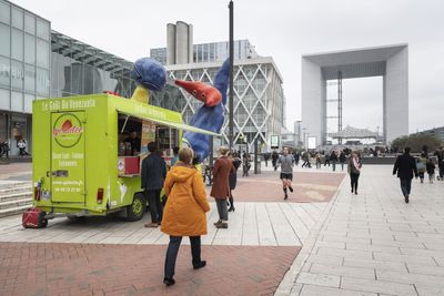 A Food Truck from Paris La Défense on the Parvis