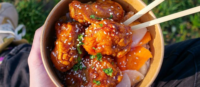 Krispy Korean Chicken - Bowl poulet frit coréen