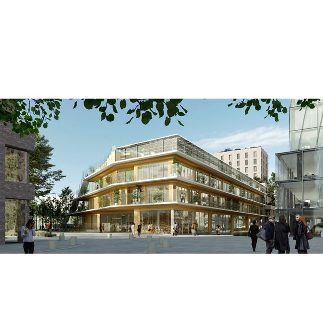 Groupe Scolaire vue rue Arras crédit Sam Architecture